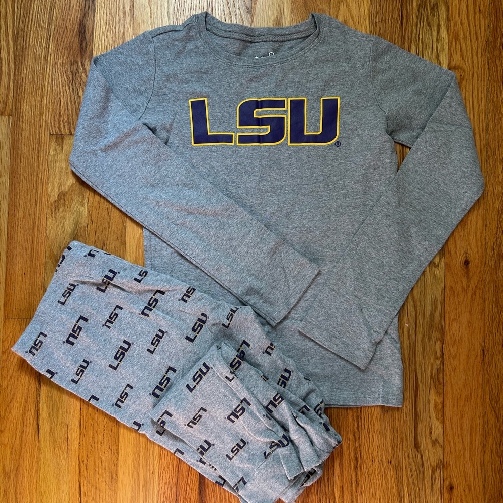 LSU Kids Pajamas Set - Gray